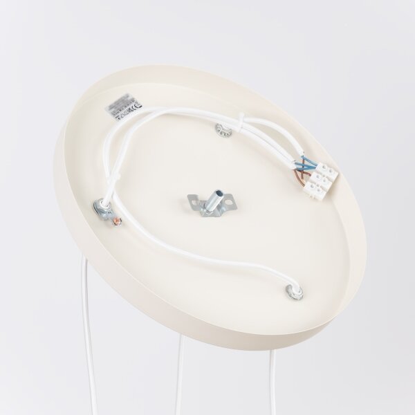 Sollux SL.1871 - Lampadario a sospensione con cavo ESTRIA 3xE14/10W/230V diam. 30 cm colore crema