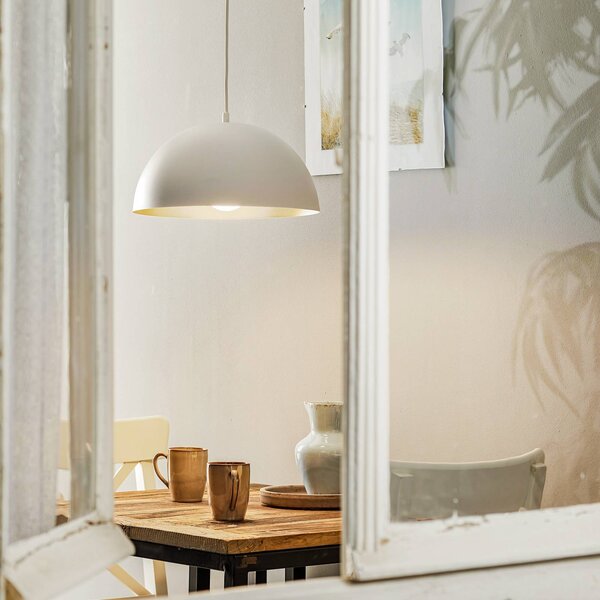 Lampada a sospensione Beta Eko-Light, dimmerabile, Bianco / Opale, Soggiorno / Sala da pranzo, Metallo, Moderno, Lampada a sospensione
