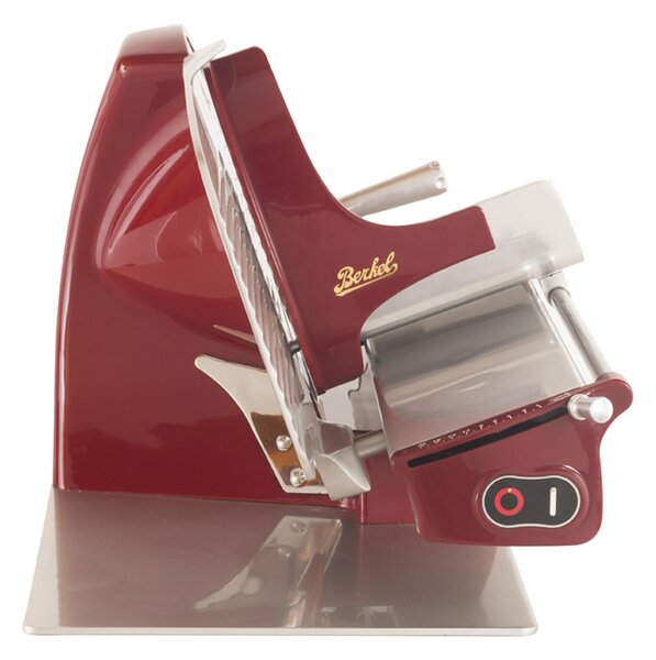 Affettatrice domestica BERKEL modello Home Line 250 mm -660x340xh284 mm - kg 14,50 in lega di alluminio leggero colore rosso