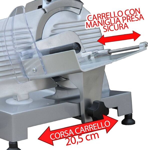 Affettatrice a Gravita Professionale per famiglia lama da 220 AFP 150 watt