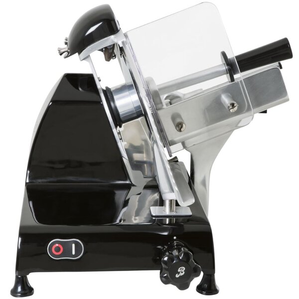 Affettatrice Elettrica domestica BERKEL RED LINE lama da 250 mm 51,5x50.5xh39,5 cm- peso 22 kg Affilatoio incluso colore NERO