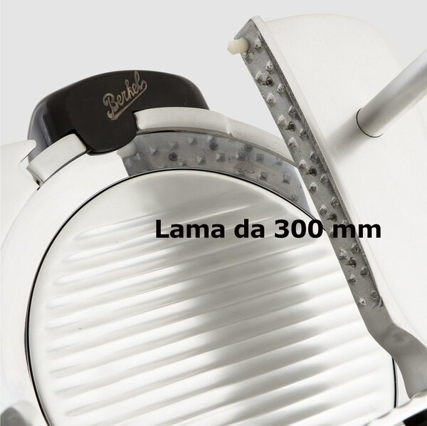 Affettatrice Elettrica domestica BERKEL RED LINE lama da 300 mm 63,5x47.5xh48,0 cm- peso 27 kg Affilatoi Incluso colore bianco