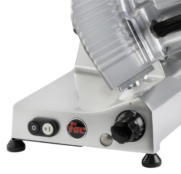 Affettatrice a Gravit� Professionale 250 AF E con affilatoio Fisso per lama 62x42xh 37 cm - Lama 250 mm - 15,5 Kg in Fusione di alluminio