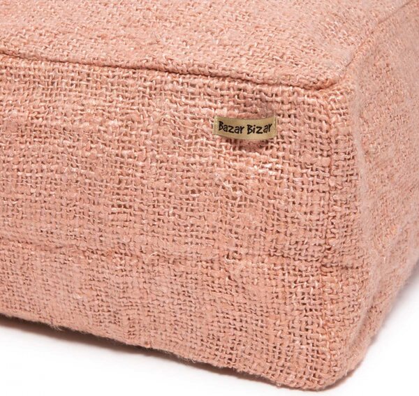 Oh My Salmon - Pouf Rosa In Cotone