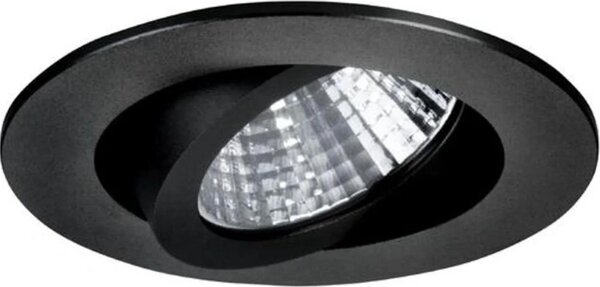 Faretto LED da incasso Brumberg rotondo, DA 68 mm, orientabile, 350 mA 2700 K, nero, 1 pz