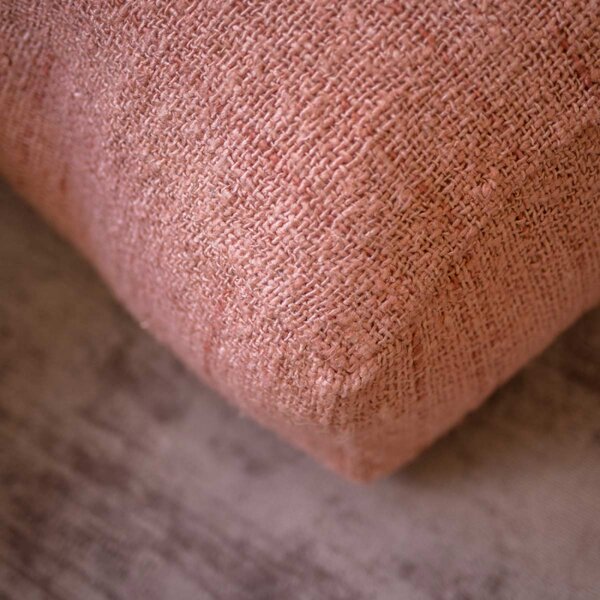 Oh My Salmon - Pouf Rosa In Cotone