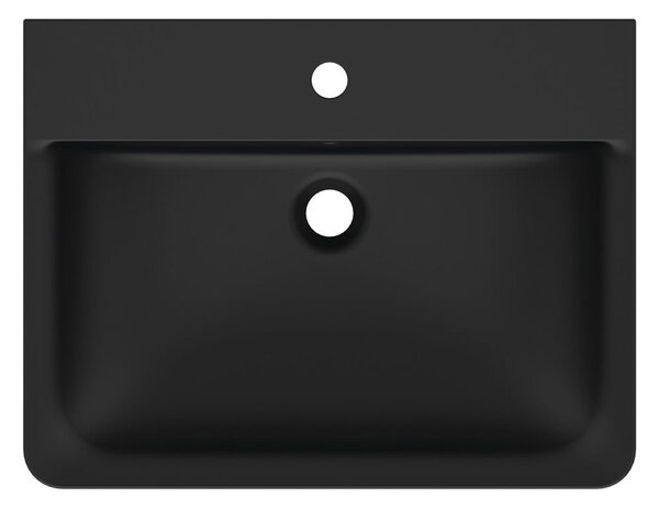 Lavabo nero opaco in ceramica 60x46 cm Silk Black - Ideal Standard