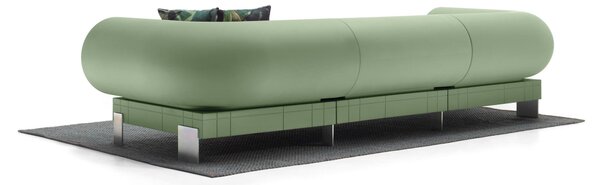 Divano componibile dallo stile pop Rhor Combo 2 Dimensioni 218x109x h 72 cm - Kg 68 Colore VERDE SMERALDO