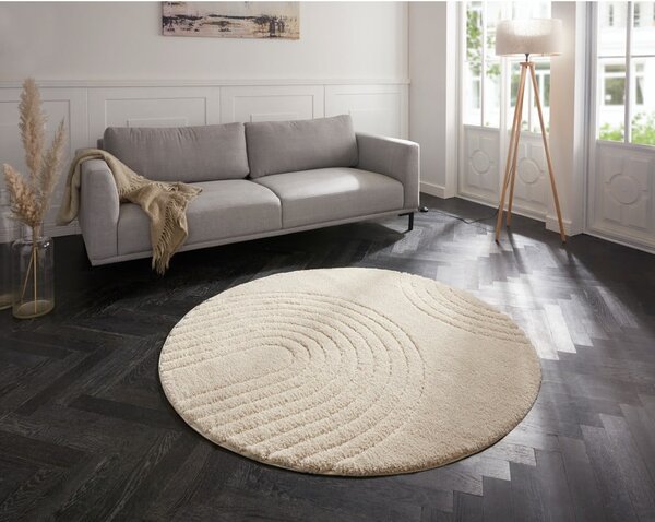 Tappeto bianco crema , ø 160 cm Norwalk Fergus - Mint Rugs