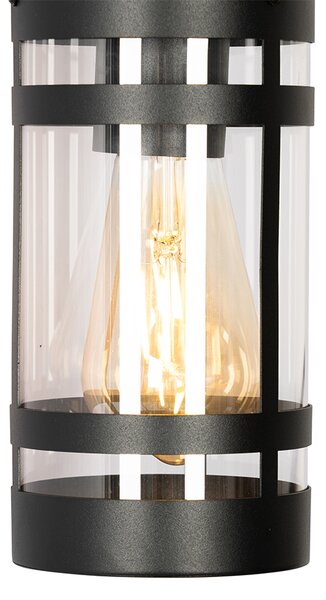 Lampada da parete per esterni industriale nera IP44 - Ruben