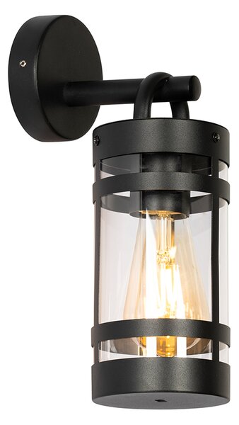 Lampada da parete per esterni industriale nera IP44 - Ruben