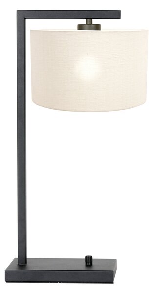 Steinhauer - lampada da tavolo - Stang - nero - lino metallo - lampada d'atmosfera - E27 - 7120ZW