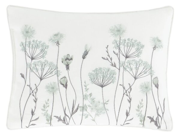 Cuscino bianco e verde , 30 x 40 cm Meadowsweet Floral - Catherine Lansfield