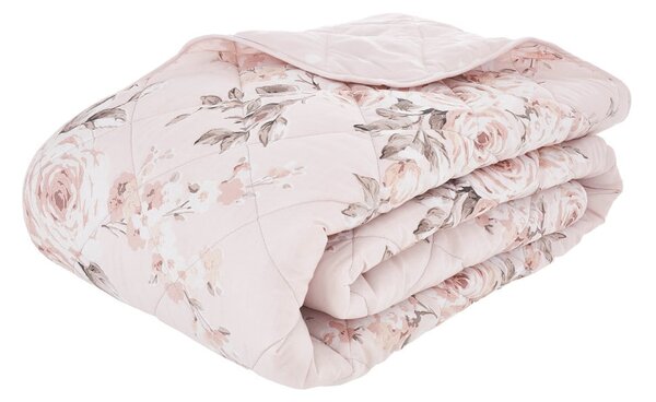 Copriletto trapuntato rosa Rose, 220 x 230 cm Canterbury - Catherine Lansfield