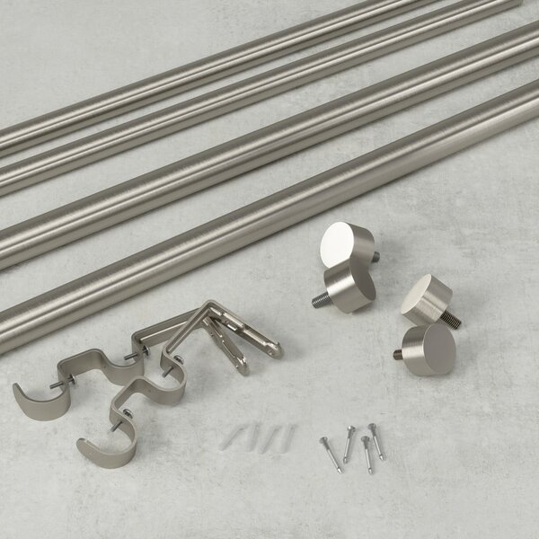 Mantovana doppia estensibile in acciaio inox 168 - 305 cm Cappa - Umbra