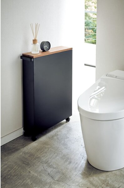Mobile da bagno nero in metallo 47,5x81 cm Tower - YAMAZAKI
