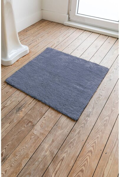 Tappeto da bagno in cotone blu Luca, 60 x 60 cm - Tiseco Home Studio