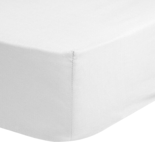 Lenzuolo elastico in cotone bianco, 90 x 200 cm - Good Morning