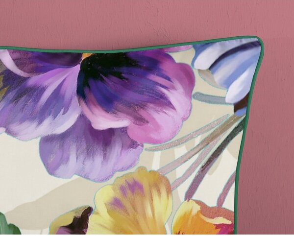 Biancheria da letto singola in cotone biologico Flower Garden, 140 x 220 cm Organic - Descanso