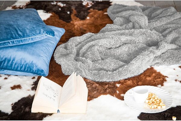Coperta di peluche grigia, 130 x 170 cm Teddy - Tiseco Home Studio