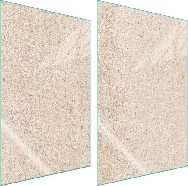 Piastre copri fornelli 2 pezzi 35x52 Copri piano cottura in Vetroceramica tagliere in vetro ardesia beige