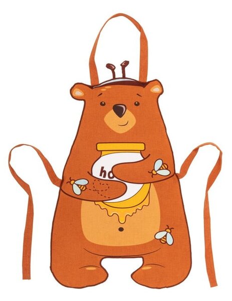 Grembiule per bambini in cotone riciclato Honey - Tiseco Home Studio
