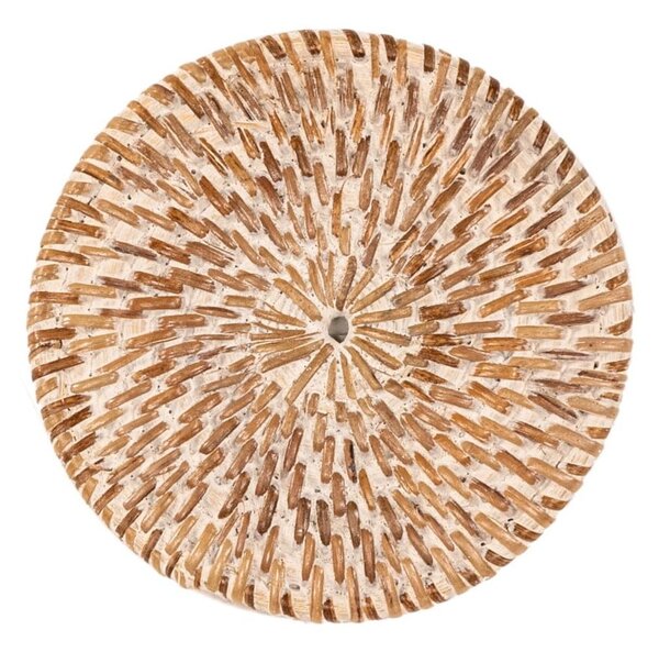 Set di sottobicchieri colore naturale chiaro in rattan 6 pz – Tiseco Home Studio