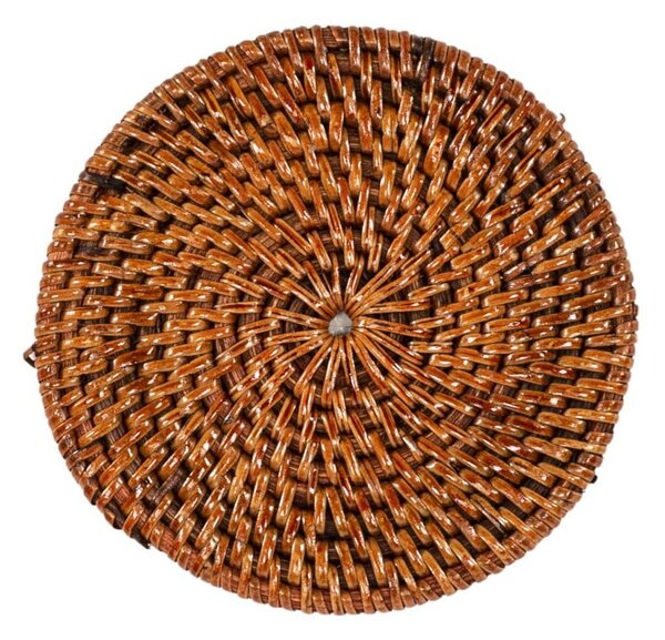 Set di sottobicchieri marroni in rattan 6 pz – Tiseco Home Studio