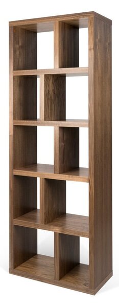 Libreria marrone effetto noce 70x198 cm Berlin - TemaHome