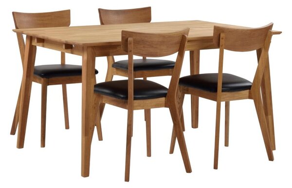 Tavolo da pranzo in rovere naturale , 140 x 90 cm Filippa - Rowico