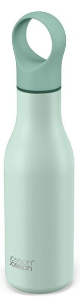 Bottiglia da viaggio in acciaio inox color menta 500 ml Loop - Joseph Joseph