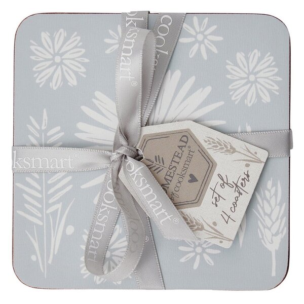 Sottobicchieri in sughero azzurro in set di 4 pezzi Homestead - Cooksmart ®