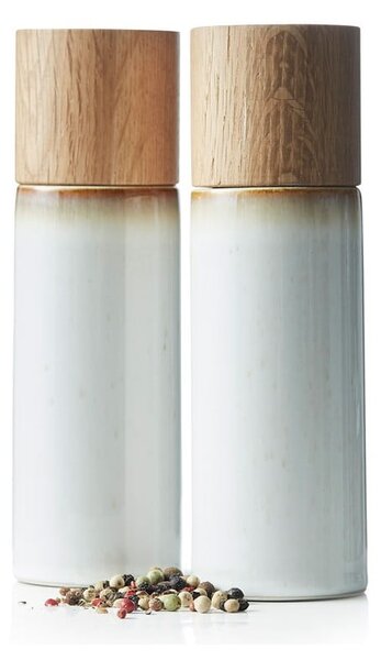 Set macina pepe e sale bianco in ceramica 2 pz Gastro Cream – Bitz