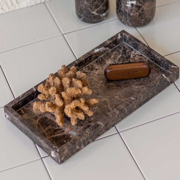 Vassoio decorativo in marmo 16x31 cm Marble - Mette Ditmer Denmark
