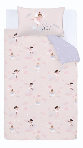 Biancheria da letto singola per bambini 135x200 cm Dancing Fairies - Catherine Lansfield