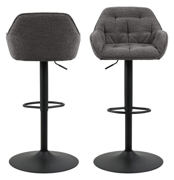 Set di 2 sgabelli da bar girevoli grigio scuro 109 cm Brooke - Actona