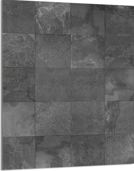 Piano cottura 40x52 Coperchio per piano cottura in Vetroceramica Paraspruzzi Piatto in vetro Tagliere decorativo, motivo grigio
