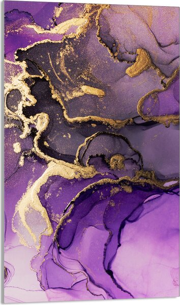 Piano cottura 30x52 Coperchio per piano cottura in Vetroceramica Paraspruzzi Piatto in vetro Tagliere decorativo, marmo viola