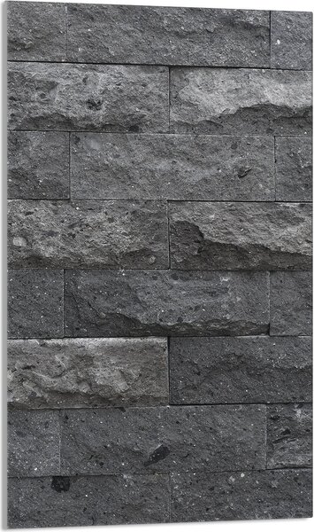 Piano cottura 30x52 Coperchio in Vetroceramica Paraspruzzi Piatto in vetro Tagliere decorativo, grigio mattone