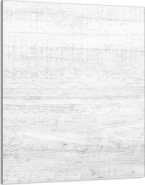 Piano cottura 40x52 Coperchio in Vetroceramica Paraspruzzi Piatto in vetro Tagliere decorativo, legno Bianco