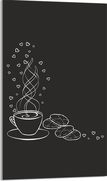 Piastra di copertura del piano cottura 30x52 Piastra di copertura del piano cottura in Vetroceramica alzatina in vetro tagliere decorativo, nero caffè