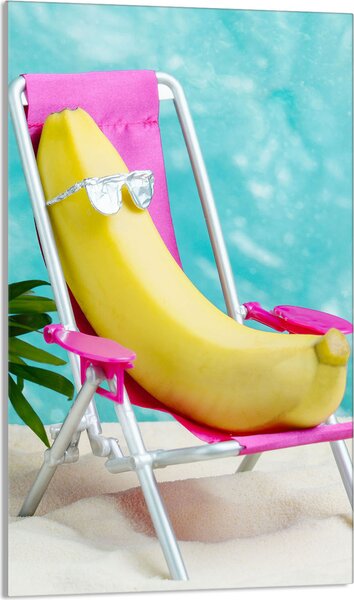 Piastra copri fornelli 30x52 Piastra copri piano cottura in Vetroceramica alzatina in vetro tagliere decorativo, banana beach