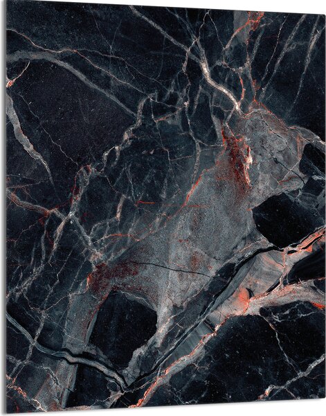 Piastra di copertura del piano cottura 40x52 Coperchio del piano cottura in Vetroceramica Paraspruzzi Piatto in vetro Tagliere decorativo, marmo nero