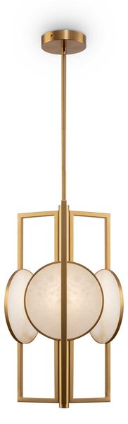 Maytoni Lampada a sospensione piccola struttura in metallo dorato dalle linee moderne Marmo Oro