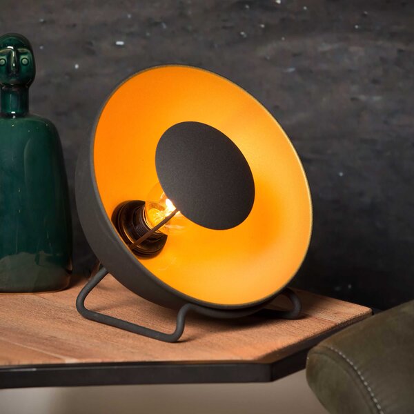 Lucide Lampada da tavolo con struttura in acciaio verniciato dal design moderno Alvaro Nero/Oro