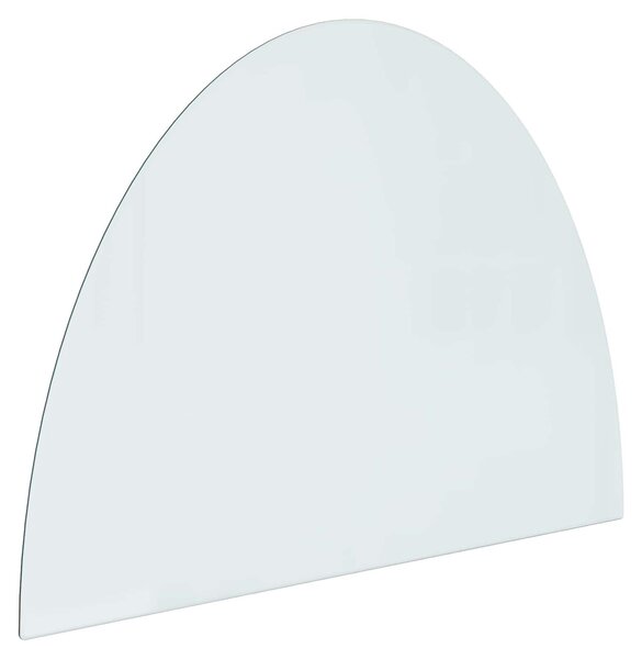 VidaXL Braciere con piano in vetro trasparente 800 x 600 mm