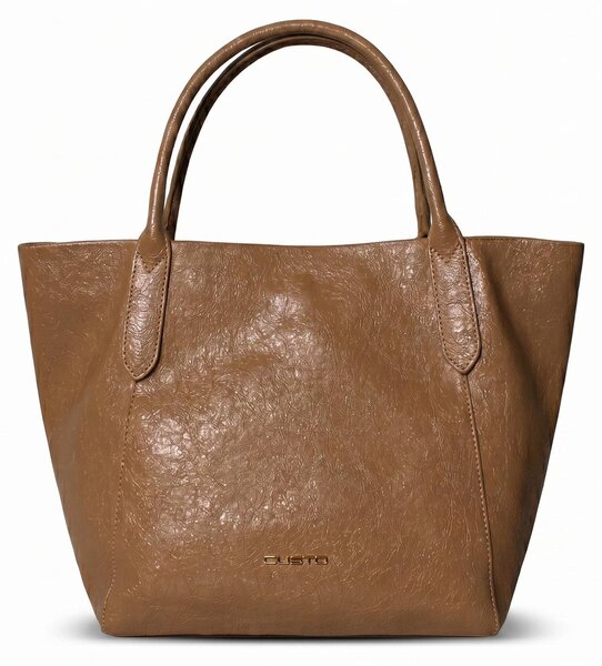 Borsa a mano da donna Aurae Nova, in pelle nera, dal design essenziale e sofisticato
