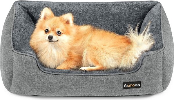 Cuccia per cani FEANDREA, sfoderabile, 70 x 55 x 21 cm, grigio