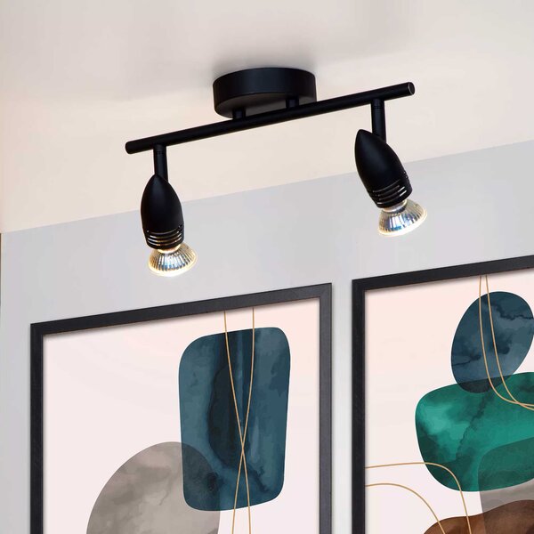 Lucide Faretto in metallo con doppio diffusore orientabile dal design minimalista - Caro