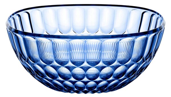 Contenitore insalatiera Media l. 25 Decoro Vanity Pio eTito Toso in acrilico Bio-based Dimensioni L �25xh11 cm - 2500 cc Blu denim